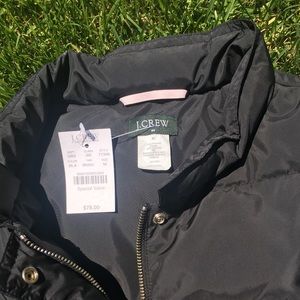 NWT J. Crew women’s black vest